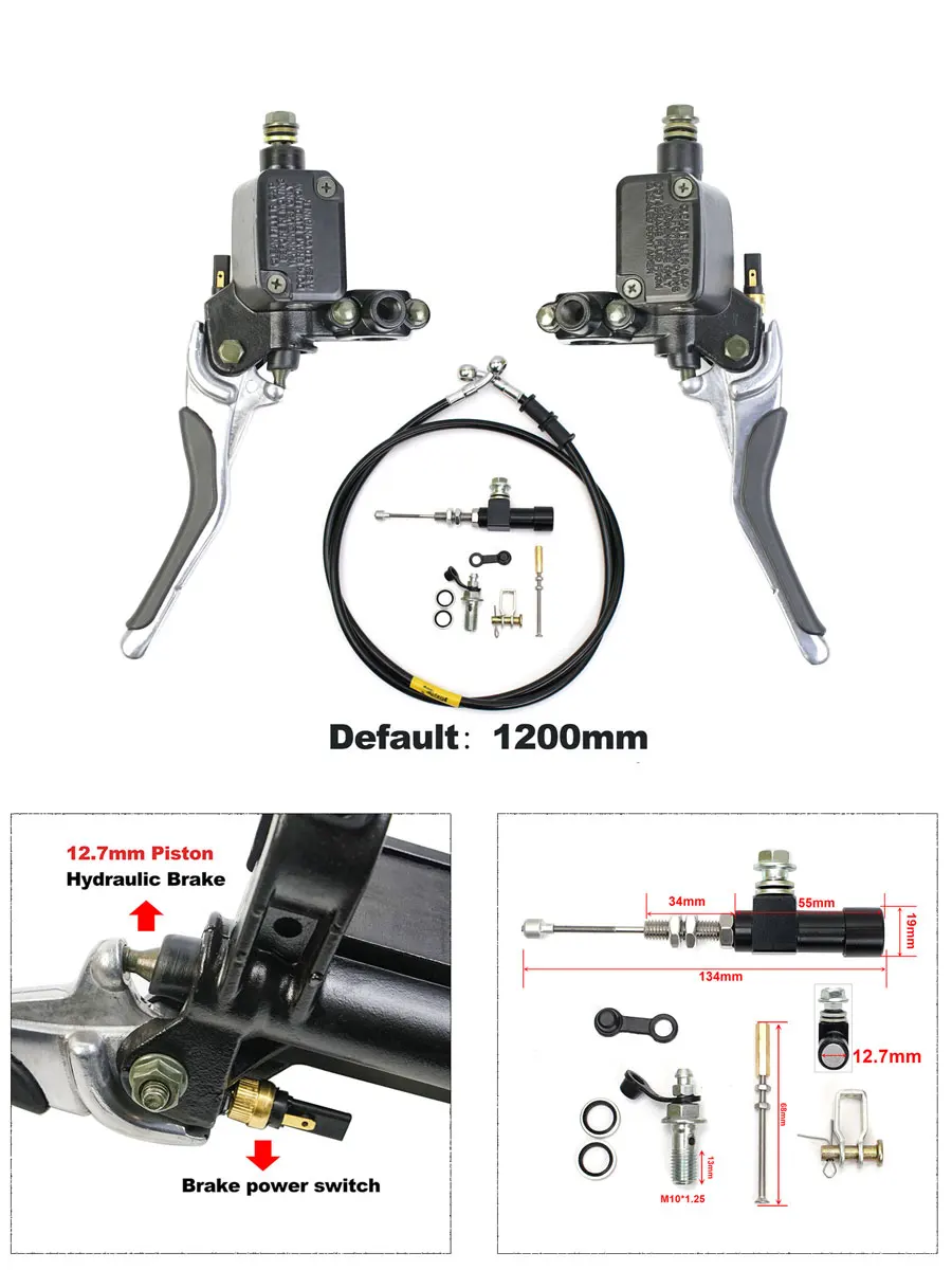 AliExpress Fireyouracing Motorcycle Hydraulic Clutch Kit Lever Master Cylinder Knitting Oil Hose For Motos Dirt Sport Bike Scooter Pit Bike ATV Universal