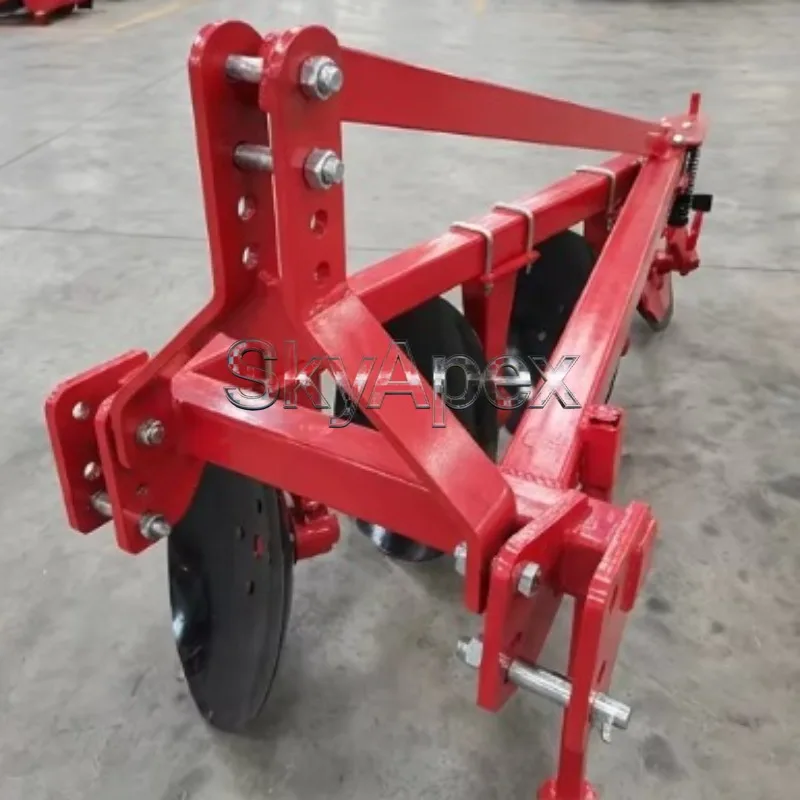 4 Disc Agricultural Plow Heavy Duty High Efficiency Adjustable Design With Reinforced Frame For Farmland Soil Turning Operations
