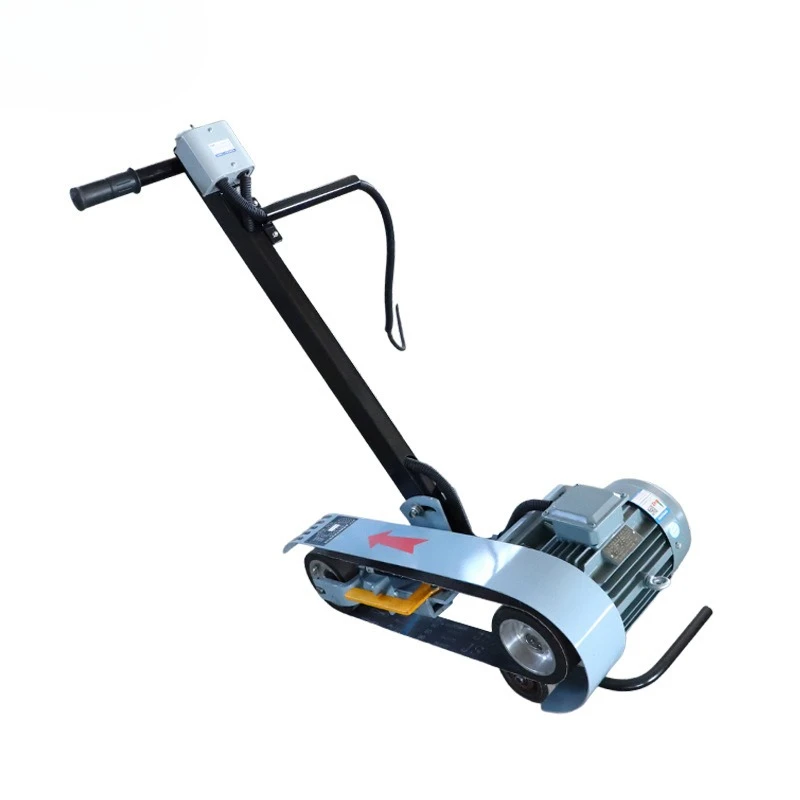 

Belt machine steel plate rust removal, flat grinding belt machine, hand push belt machine