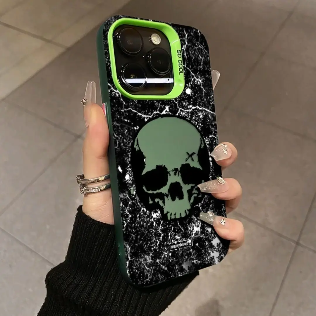 Cool Cool iPhone12Pro Skeleton iPhone15Promax phone case iPhone14 Creative iPhone13 Fall Proof iPhone11