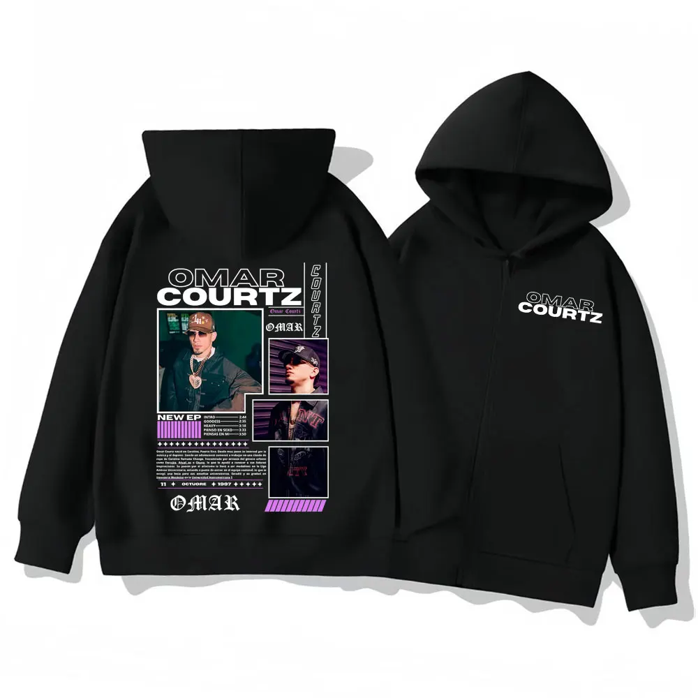 

Omar Courtz Primera Musa Merch Zipper Hoodie Men Women Clothing Fashion Hip Hop Sweatshirts High Quality Fleece Loose Pullovers