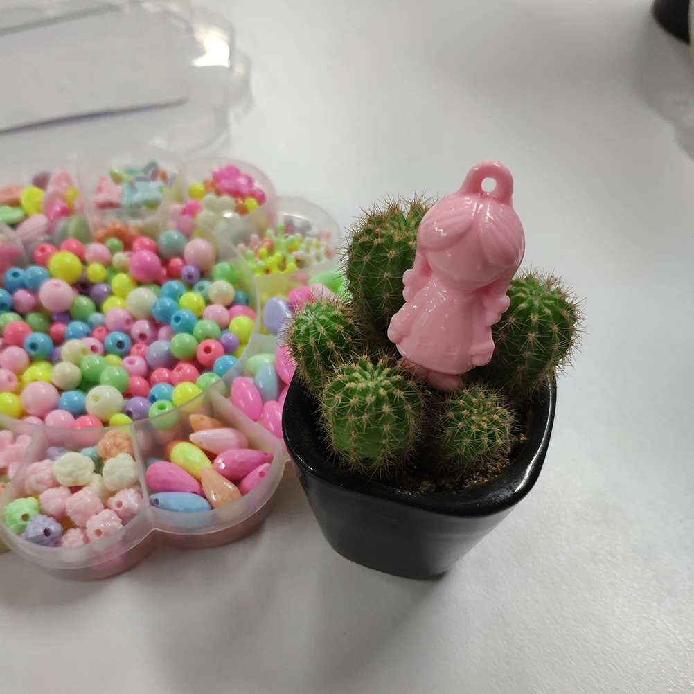 1 ensemble de perles d'artisanat pour enfants, perles à enfiler pour la création de colliers, bracelets et bijoux, perles acryliques colorées, éducatives