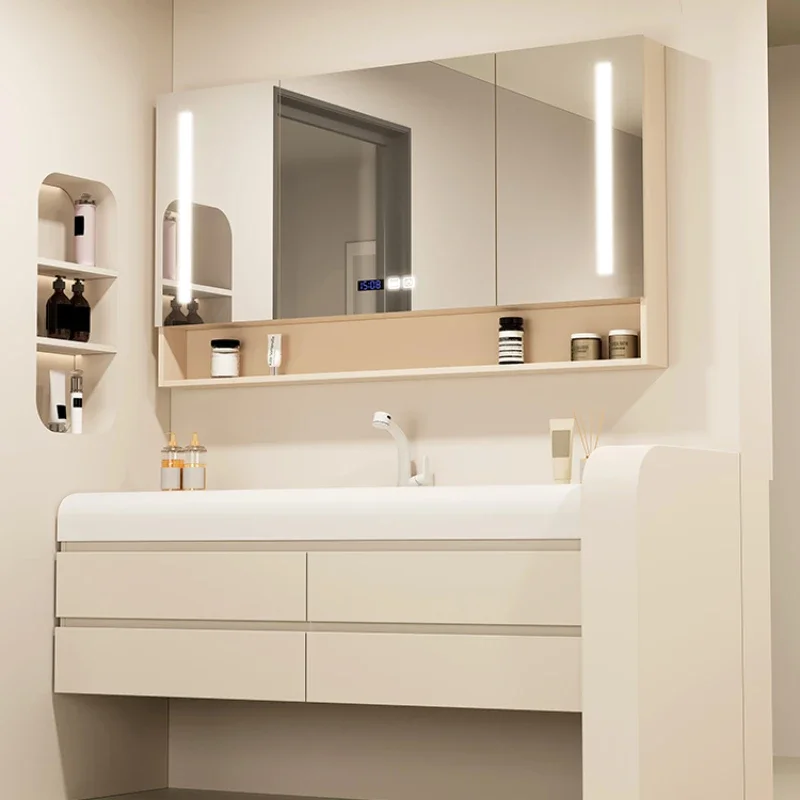 أدوات خزانة الحمام الفاخرة الحديثة عناصر خزانة الملابس الفاخرة منظم الترفيه أثاث مكتبة Mobiletto Bagno