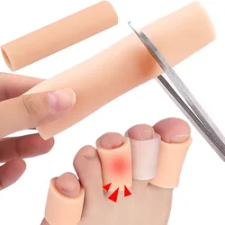 Silicone Toe Protector Cover Anti-Friction Foot Care Tool Fibre Finger Separator Spacer Tube Pain Relief Wear Pads Care Pedicure