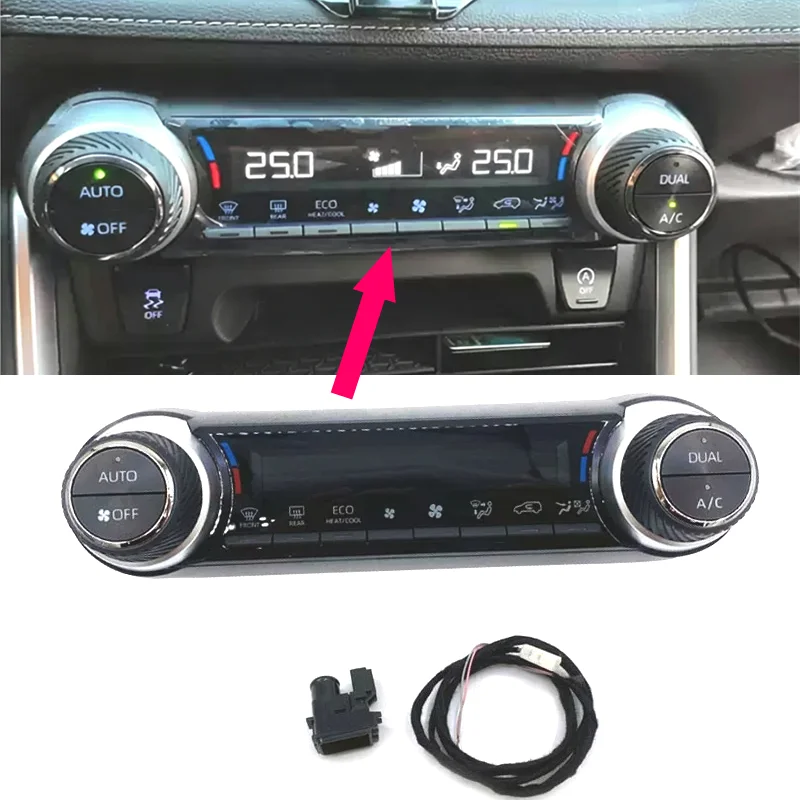For Toyota RAV4 2020-2024 Upgrade from Manual to Automatic Climate Control, Including Temperature Sensor Wiring Harness