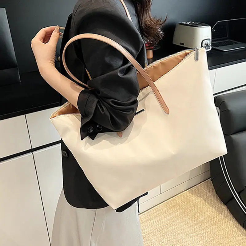 

Nylon Tote Bag Large Capacity Bags Female 2025 New Fashion Tote Shoulder Bag Class Work Commuter Bags