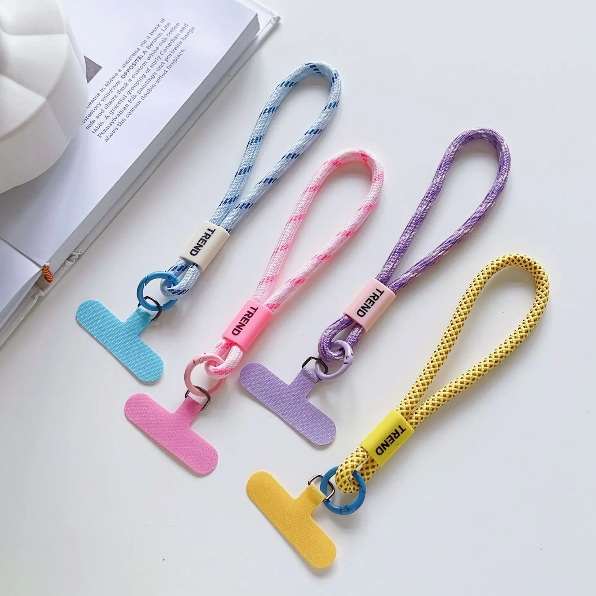 قابل للتعديل الهاتف شريط للرسغ سلسلة أزياء بسيطة لون الحلوى الهاتف المحمول الحبل العالمي لمكافحة خسر المفاتيح حزام الهاتف المحمول