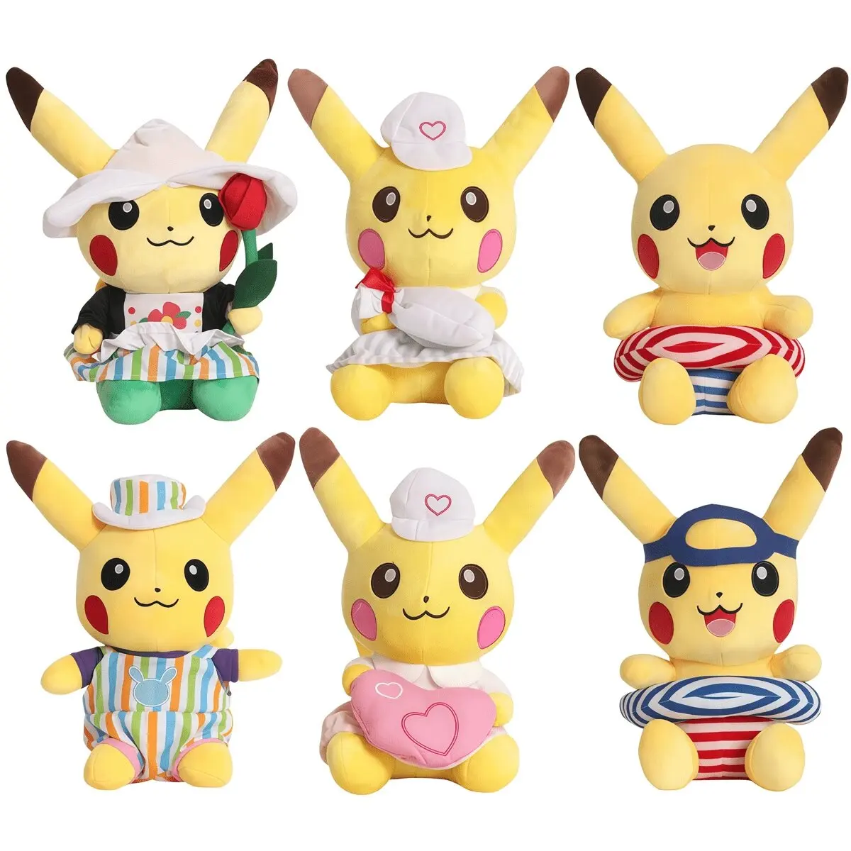 

6 Styles Cute Pokemon Rose Pikachu Stuffed Dolls Toy Stuffed Anime Figures As Gifts For Birthdays And Festivals Of Children