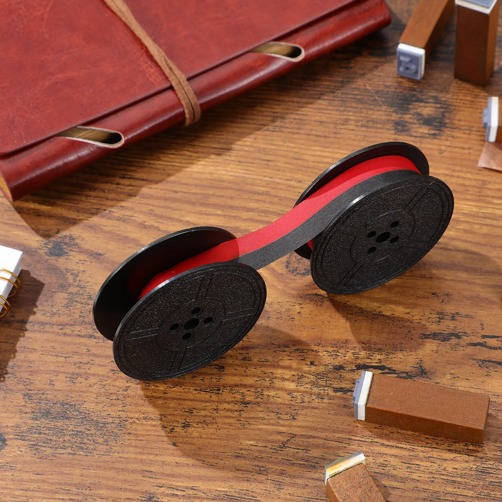 

Лента для пишущих машинок, красно-черная, 2 катушки, нейлоновая, универсальная, для всех пишущих машинок, канцелярские товары