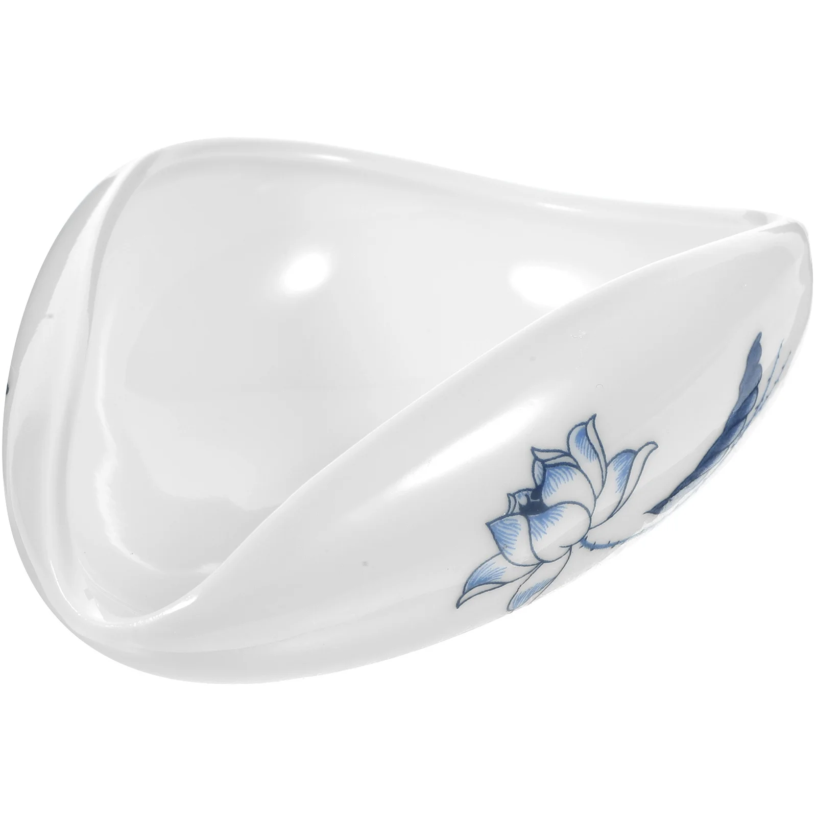 

Ceramic Tea Spoon Creative Curled Leaves Shape Traditional Chinese Tea Scoop Heavy Duty for Home Kitchen Coffee Flour Sugar