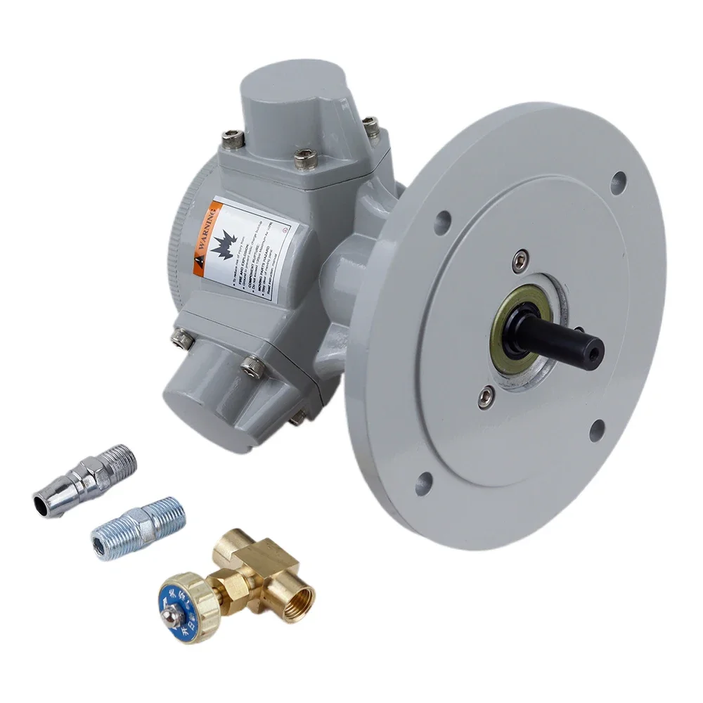 Pneumatikmotor XS-HS015 – 1/6 PS, 1000 U/min, 0,96 Nm, IEC-Flansch, Einstellbar, Explosionsgeschützt
