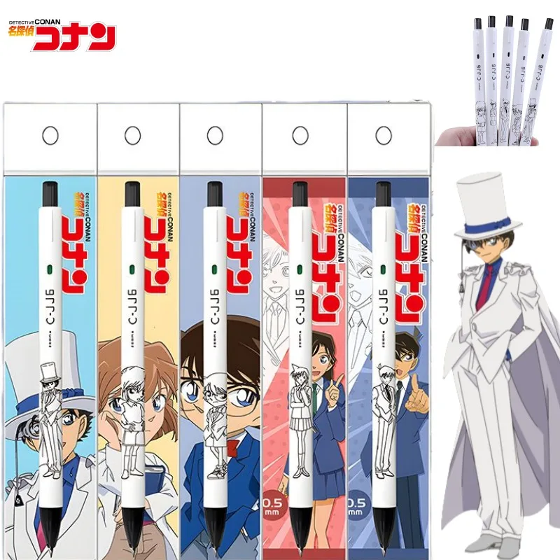 

Detective Conan Kuroba Kaito Anita Hailey Conan Edogawa Anime Peripherals Cartoon Prints Student Brush Question Press Gel Pen