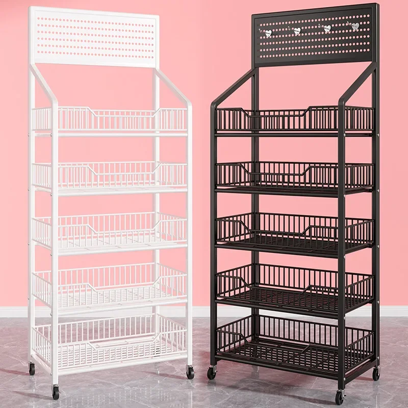 

Supermarket snacks shelves display racks beverages snacks toys display racks convenience store checkout page multi-layer shelves