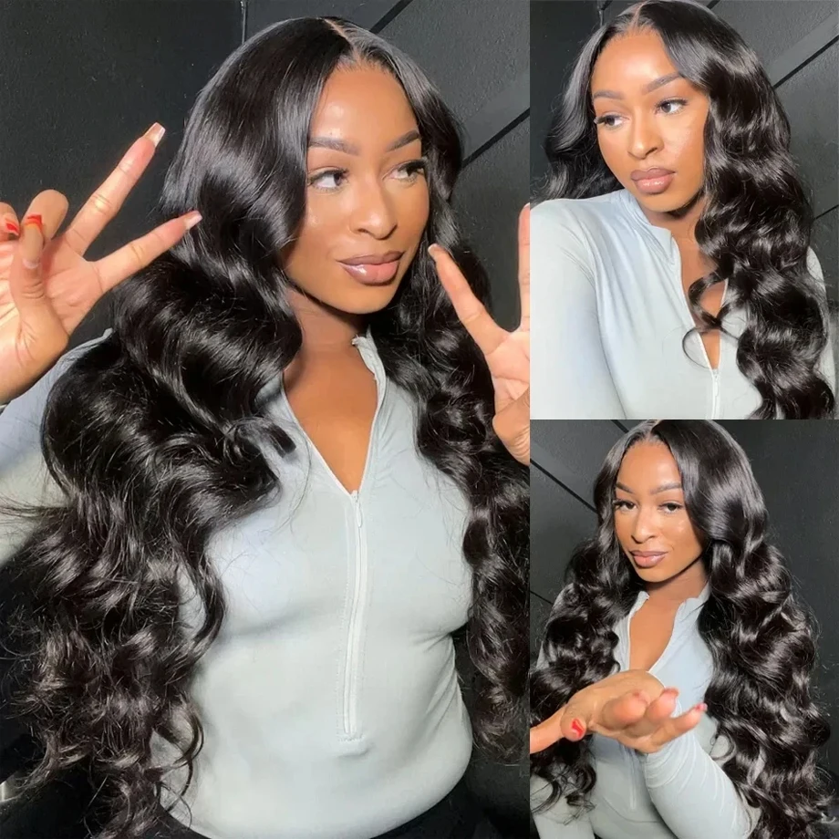 30 36Inch 13x4 Body Wave Lace Front Human Hair Wig 180 Density Brazilian Remy 13x6 Transparent Hd Lace Frontal Wigs For Women