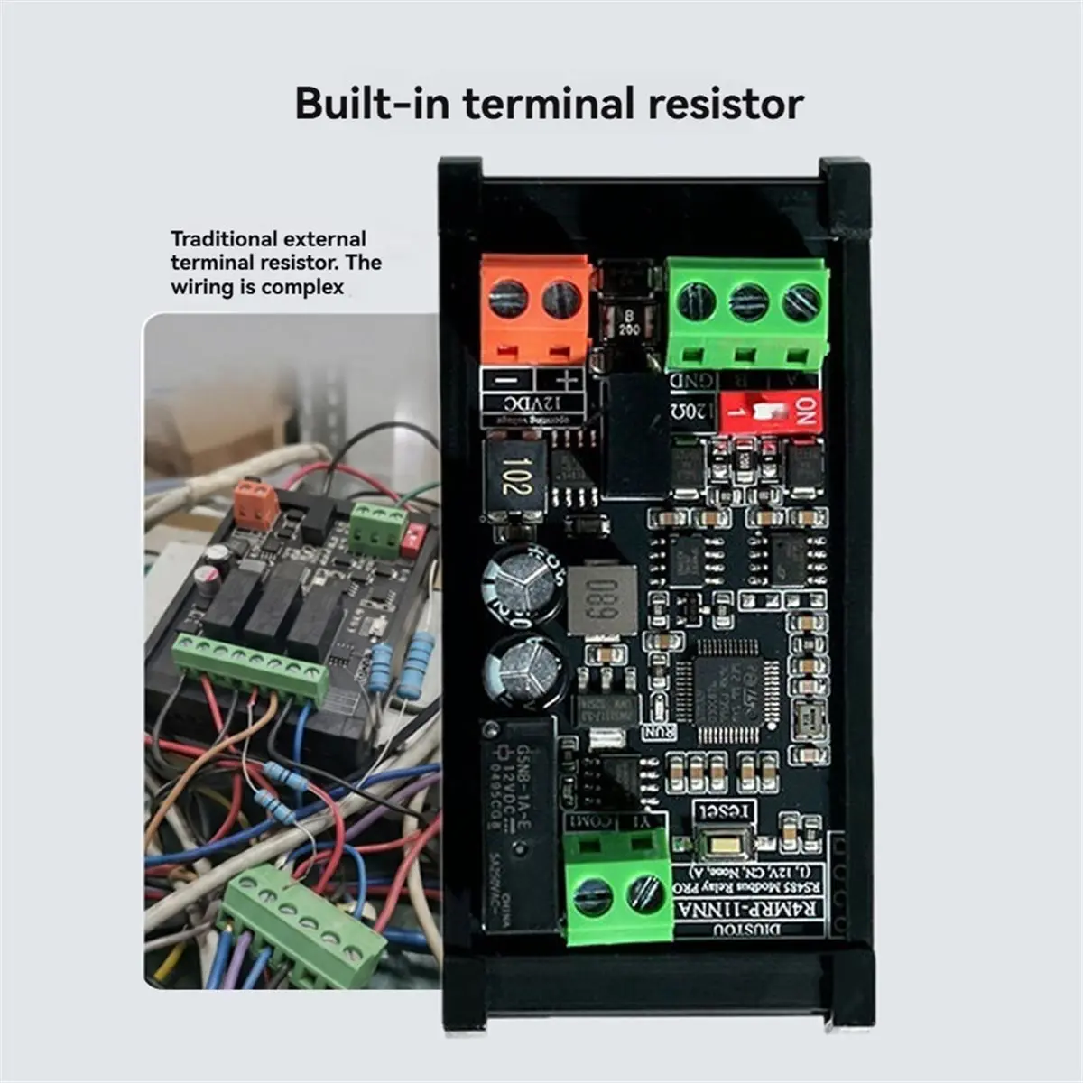 RS485 Modbus Relay PRO Bus Controlled Isolated Relay Modbus RTU Protocol Dual Electrical Isolation of Power and Signal