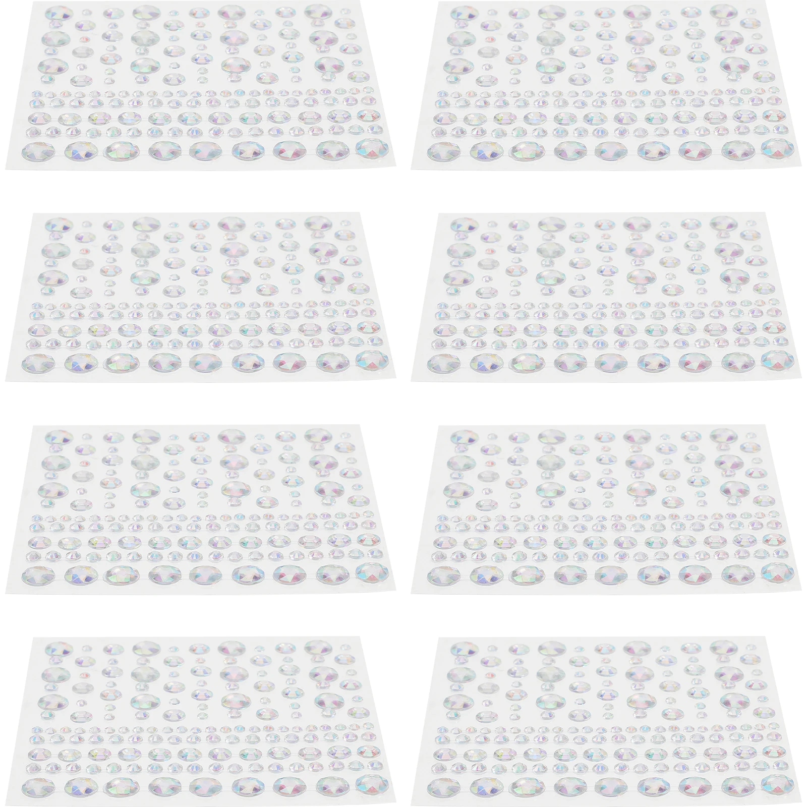 

Self Adhesive Crystal Ab Rhinestones Stickers Makeup Gems Acrylic Transparent Flatback Resin Eye Body Bling Fashion