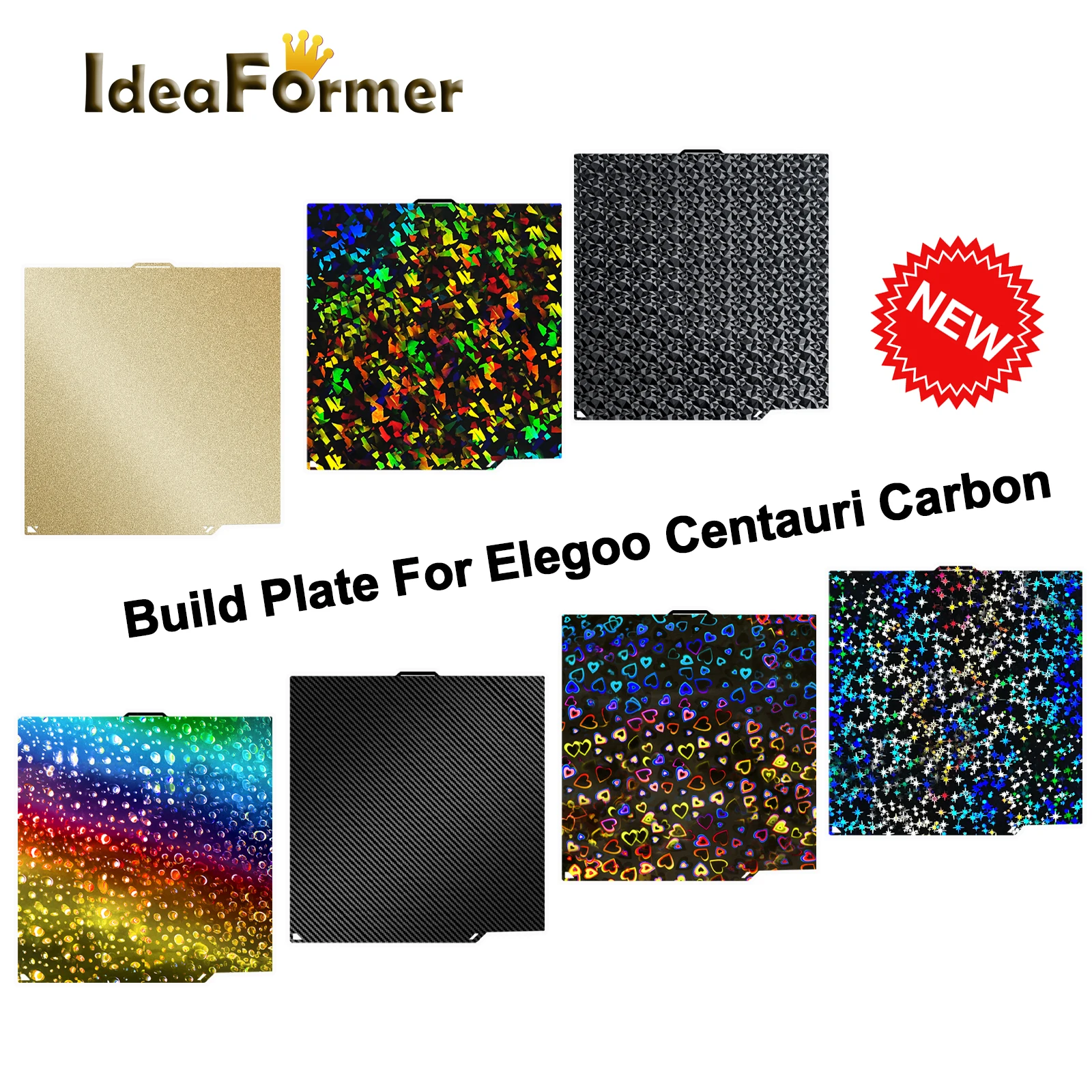 

Sheet 260x271 For Elegoo Centauri Carbon Accessories Build Plate Steel 3D Printer Heated Bed