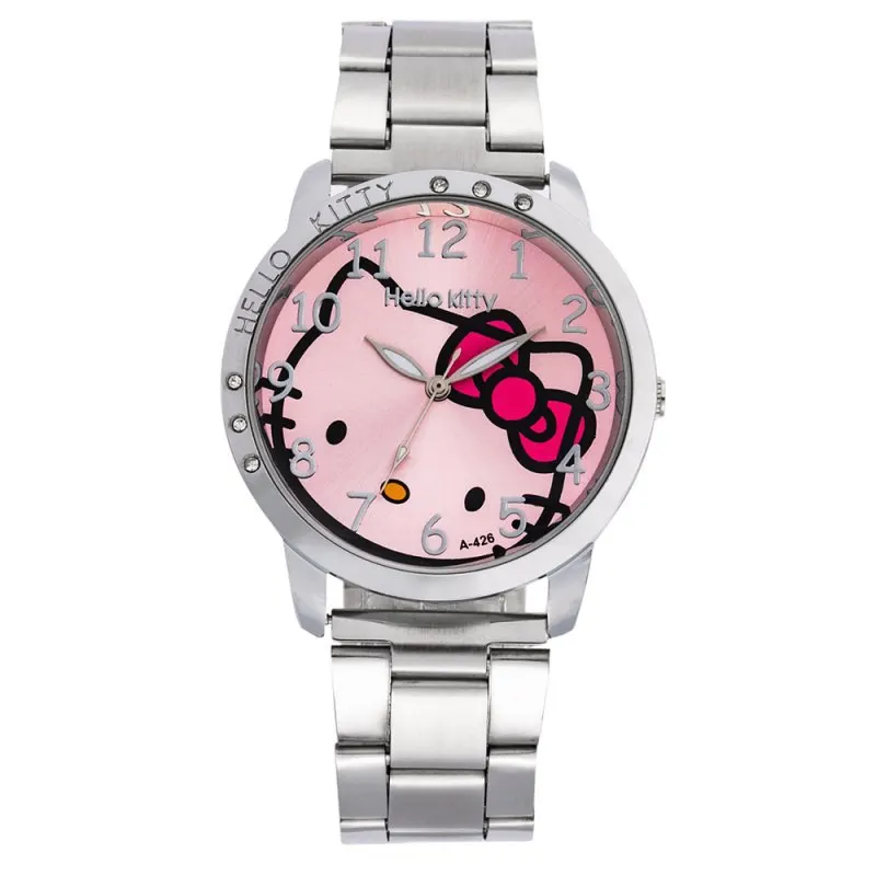 Hello Kitty Girls Quartz Watch, Waterproof Children\'s Casual Watch, Sanrio Cartoon Watch, Cute Kawaii Children\'s Gift