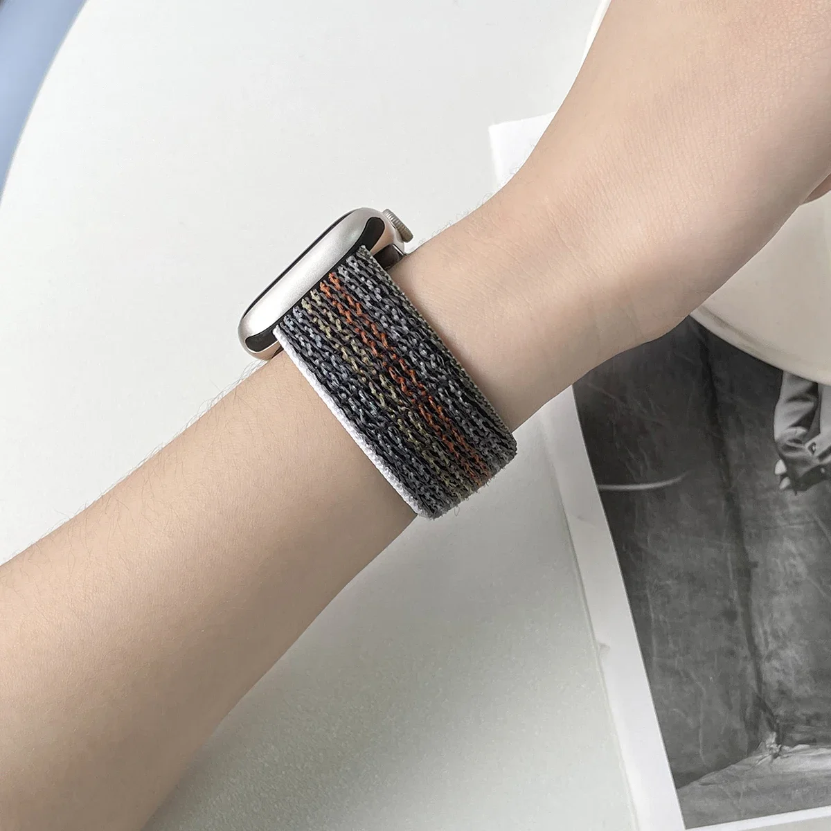 Correa de nailon para Apple Watch Band 10 8 9 7 6 5 4 SE Ultra2 49mm 46mm 44mm 42mm 45mm 41 40 pulsera deportiva Correa iwatch