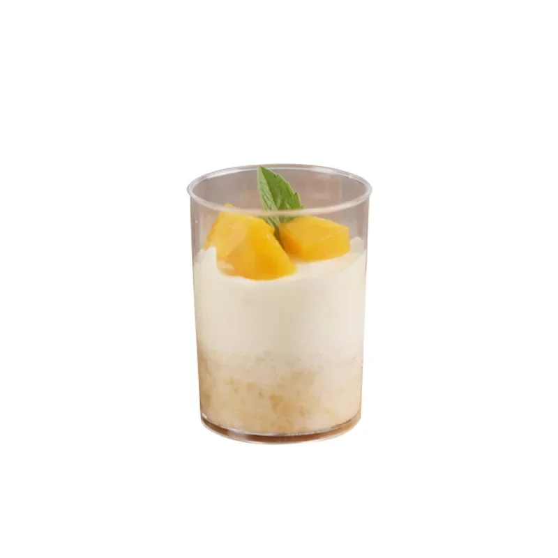 Jelly mousse dessert stand cake pudding cup, thickened plastic cup, disposable transparent round