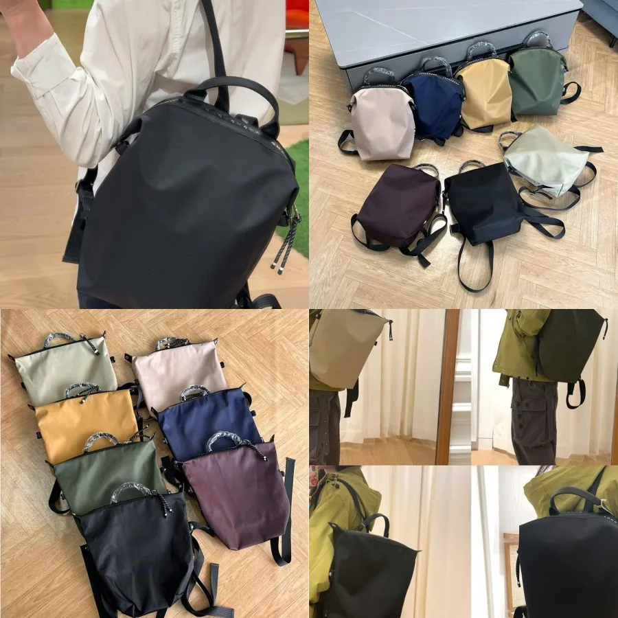 

【New Arrival】 Minimalist Black Nylon Backpack, Sleek Water Resistant Casual Daypack for Everyday & Travel