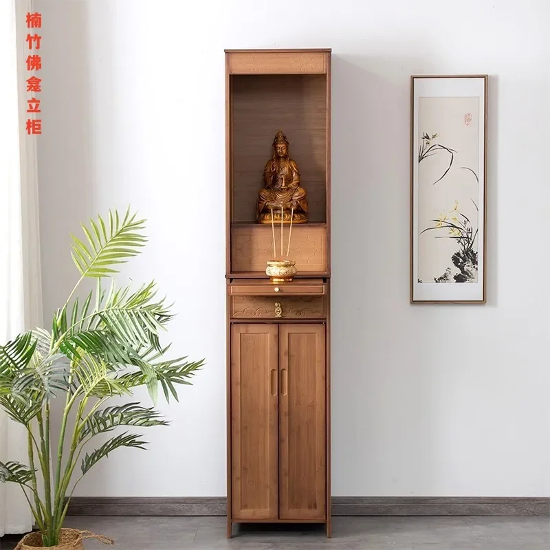 nuovo armadio domestico cinese da tavolo alto Buddha, dedicato all'armadio con statua del Buddha Guanyin