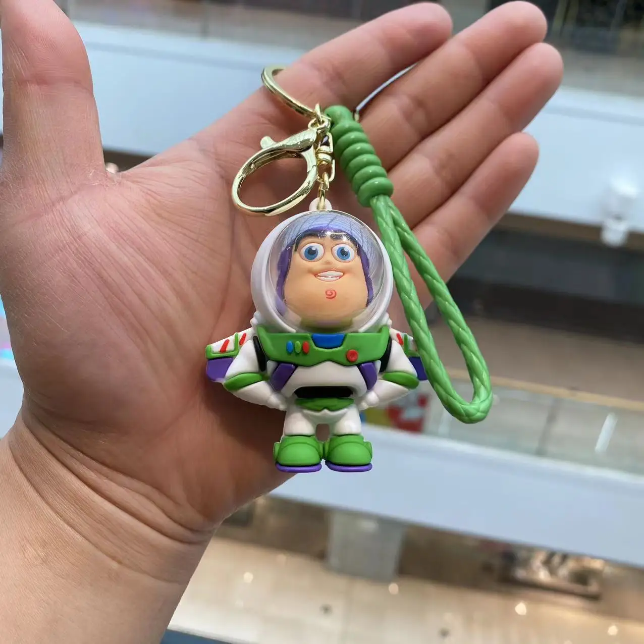 Toy Story Buzz Lightyear Plush Keychain Strawberry Bear Three Eyed Monster Doll Pendant Backpack Charm Exquisite Collectible view 3