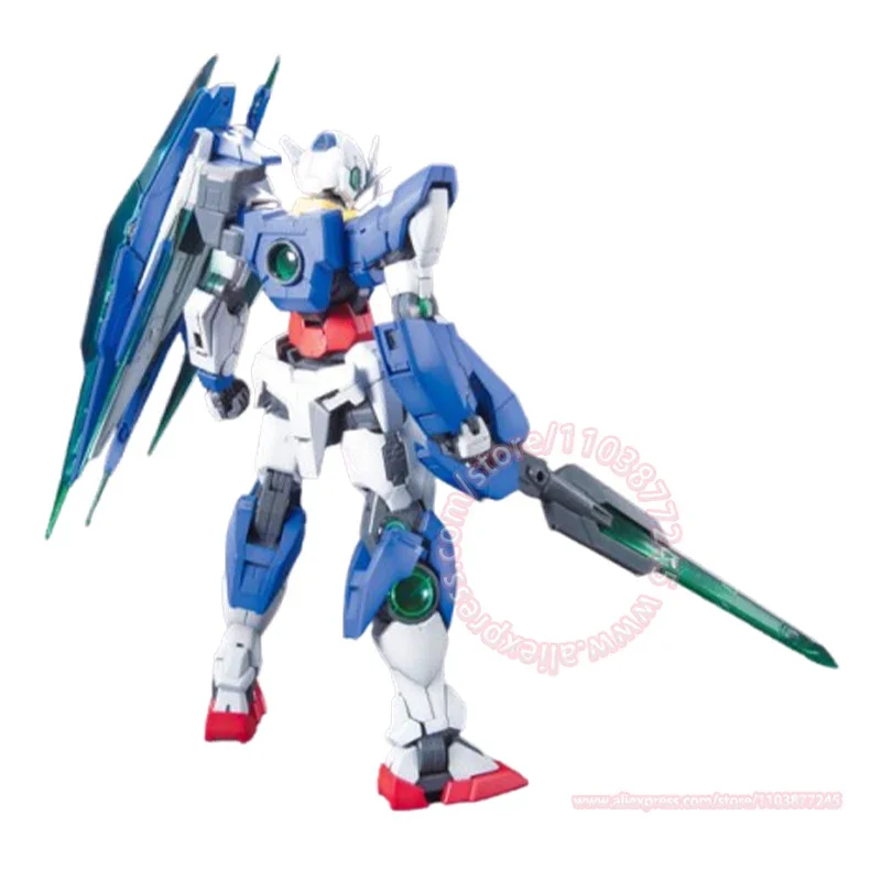 BANDAI Gundam MG 1/100 OO QAN[T] Action Figure Modello periferico Ornamenti per il desktop Giunti decorativi Regalo di compleanno mobile