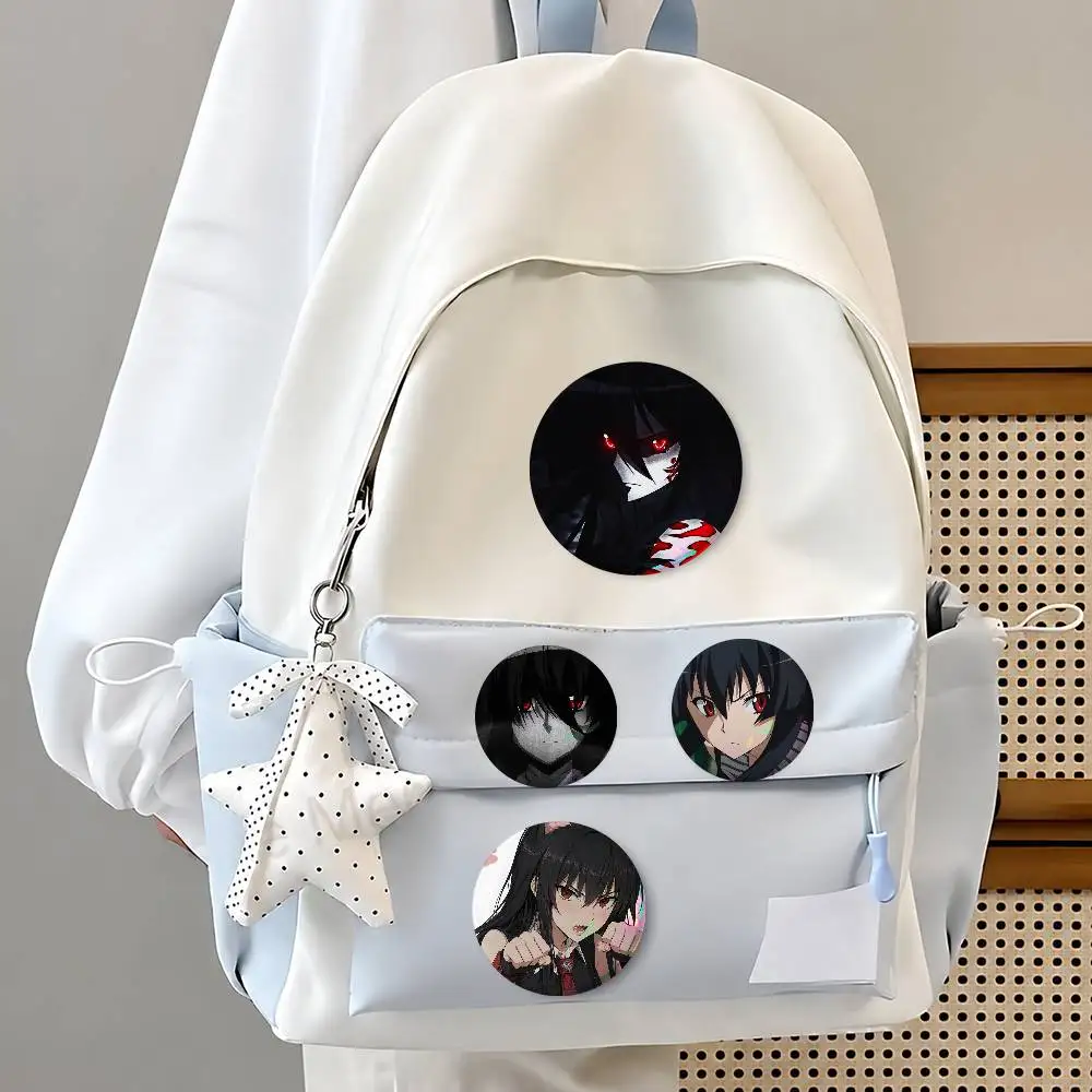 Akame- Ga Ki-ll Creative Round Button Pins Badge Set Cartoon Anime Movie Music Pattern Brooches For Bags Jackets