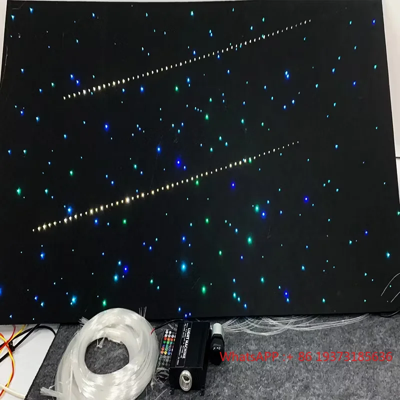 الألياف البصرية السماء المرصعة بالنجوم ضوء لوحات أضواء السقف نجمة وميض RGBW ضوء النجوم اطلاق النار ستار التحكم عن بعد لسينما الزفاف #1