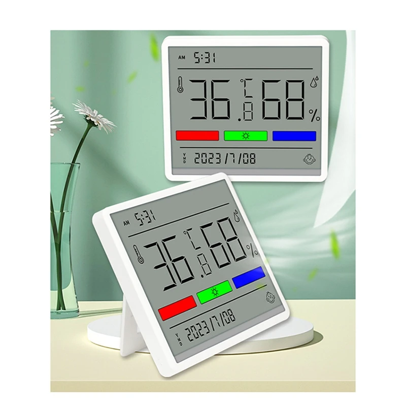จัดส่งตลอด 24 ชั่วโมงบลูทูธดิจิตอลเครื่องวัดอุณหภูมิ LCD เครื่องวัดความชื้นสัมพัทธ์ในร่มห้องอิเล็กทรอนิกส์อุณหภูมิความชื้นเซนเซอร์วัด Wea