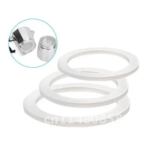 Silicone Seal Ring Flexible Washer Gasket Ring Replacenent For Moka Pot Espresso Kitchen Coffee Makers Accessories Parts