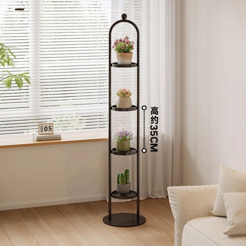 Modern Floor Plant Stand Multi-Tier Flower Shelf for Living Room Stylish Display Rack for Succulents Potted Plants & Home Decor