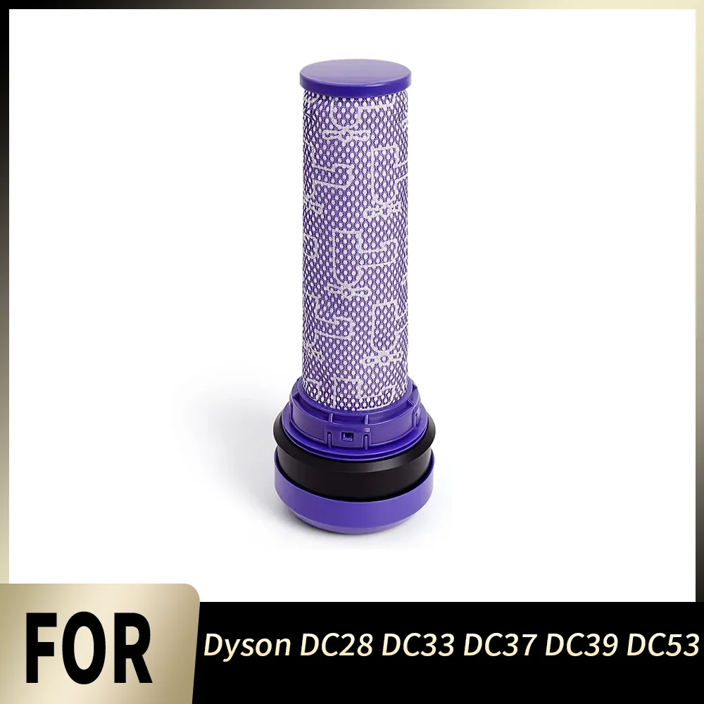Acessório de Filtro para Aspiradores Dyson DC28 DC33 DC37 DC39 DC53: Encaixe Perfeito, Sem Vazamentos, Anti-entupimento, Pré-filtro de Cilindro, Peça de Reposição para Aspirador de Pó
