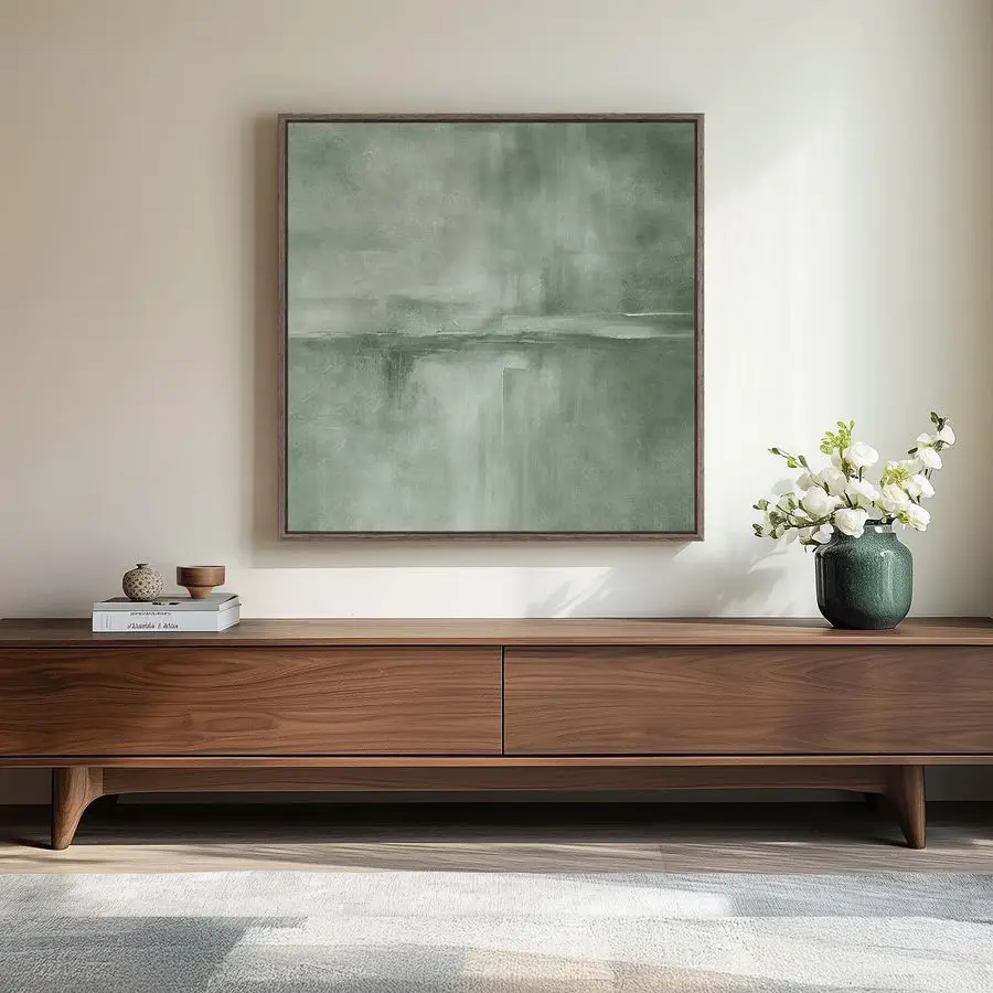 Sage Green Abstract…