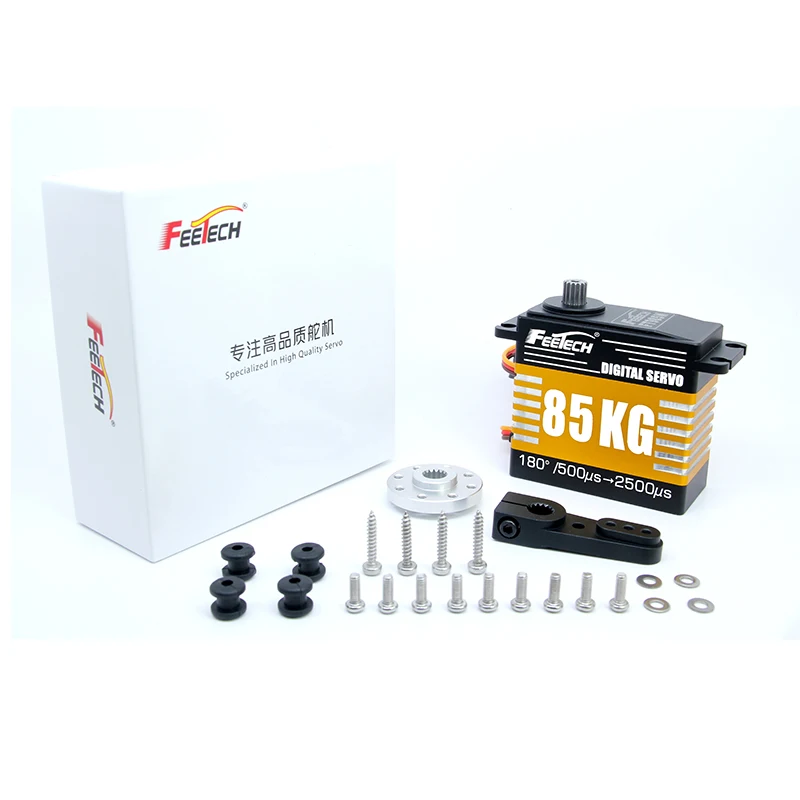 Feetech Servo 80kg Metal Gear Coreless Digital Servo for RC Model UAV Car Boat Robot Arm Helicopter Airplane Lager Hobby