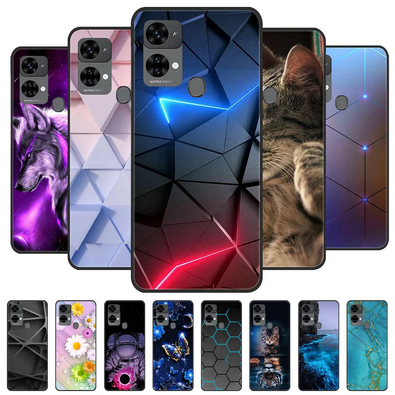 For Oukitel C33 Case OukitelC33 Cool Painted Silicone Soft TPU Funda Cases For Oukitel C33 Cover Coque C 33 Shockproof Etui