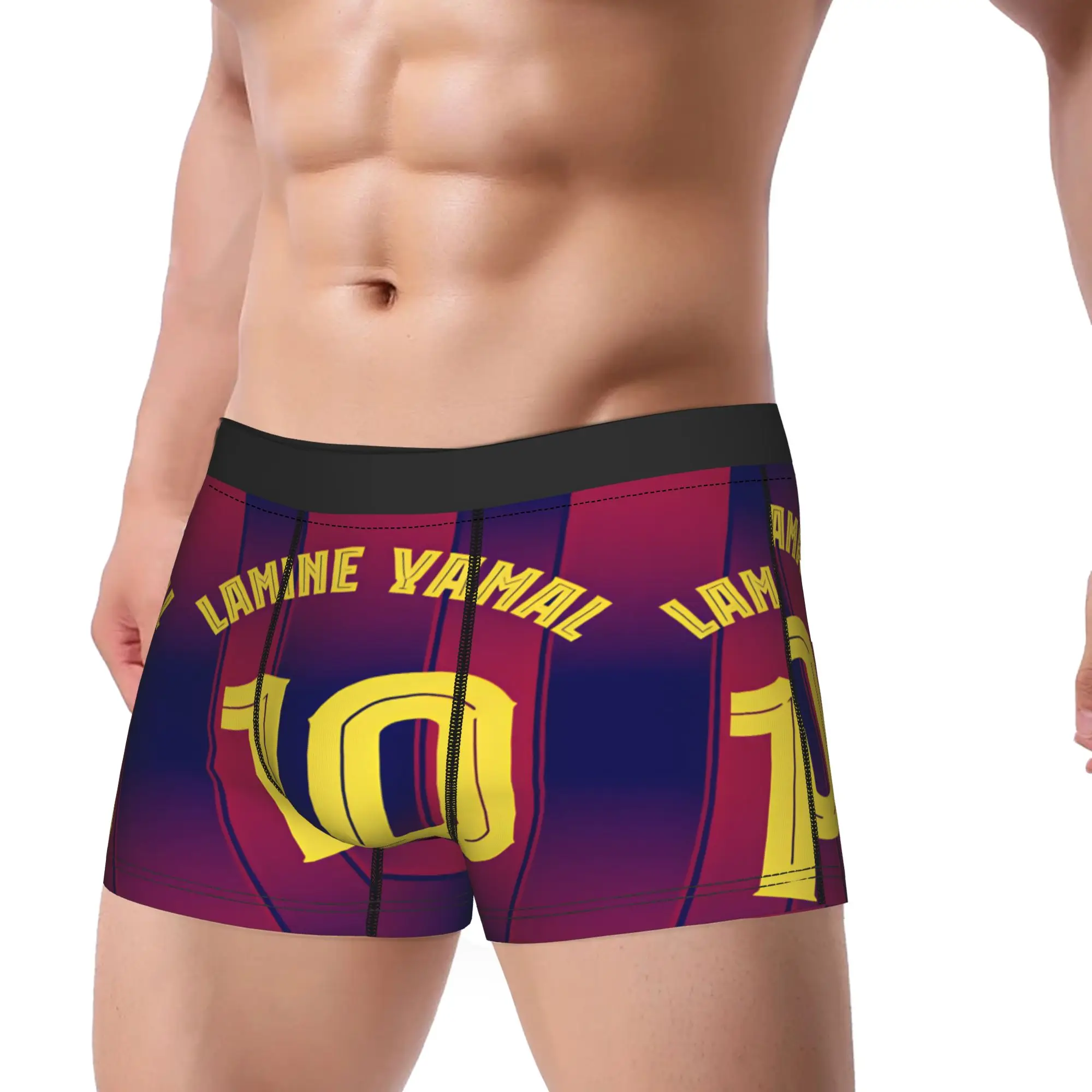 Lamined Y-Yamal Boxershorts  3D Pouch Underwear Trenky Custom Shorts Briefs Comfortable Men Underpants Plus Size 2XL