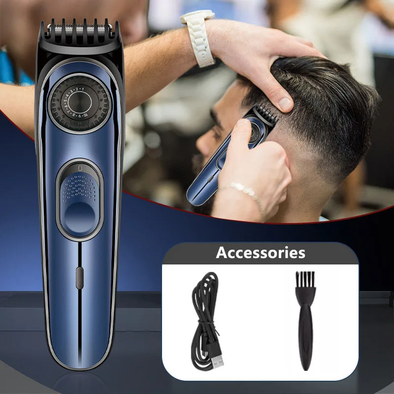 WAIKIL New Multi functional Men's Electric Hair clipper USB rechargeable portable hair clipper head hair and beard trimmer