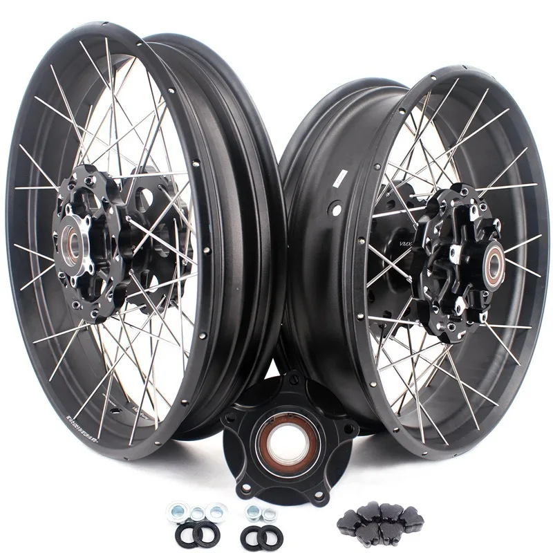 Electric motorcycle wheel hub, vacuum variable diameter spoke wheel set, forged in the original car, suitable for