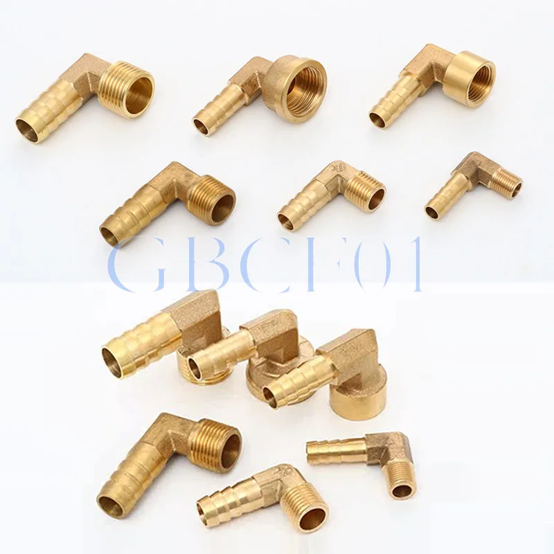 PLF Pagoda Connector Hose Barb Connector Hose Tail 6 8 10 12 14 16mm Thread 1/8 1/4 3/8 1/2 BSP Brass Pipe Fitting