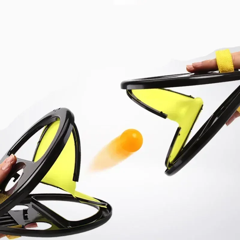 2 ピース/セットスポーツゲームハンドファミリー親子インタラクティブガーデンビーチキャッチボールセットギフトおもちゃ