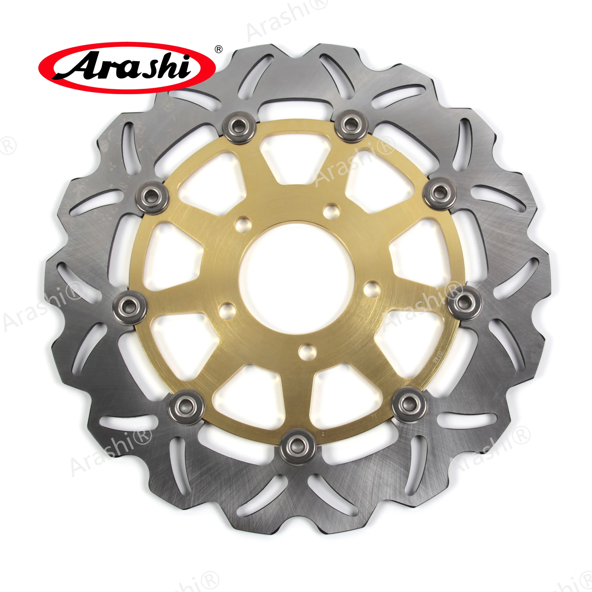 ARASHI GSX-R 600 750 CNC Aluminium Front Brake Rotors Discs Floating Disk For SUZUKI GSXR750 GSXR600 2004 2005 GSX-R600 GSX-R750