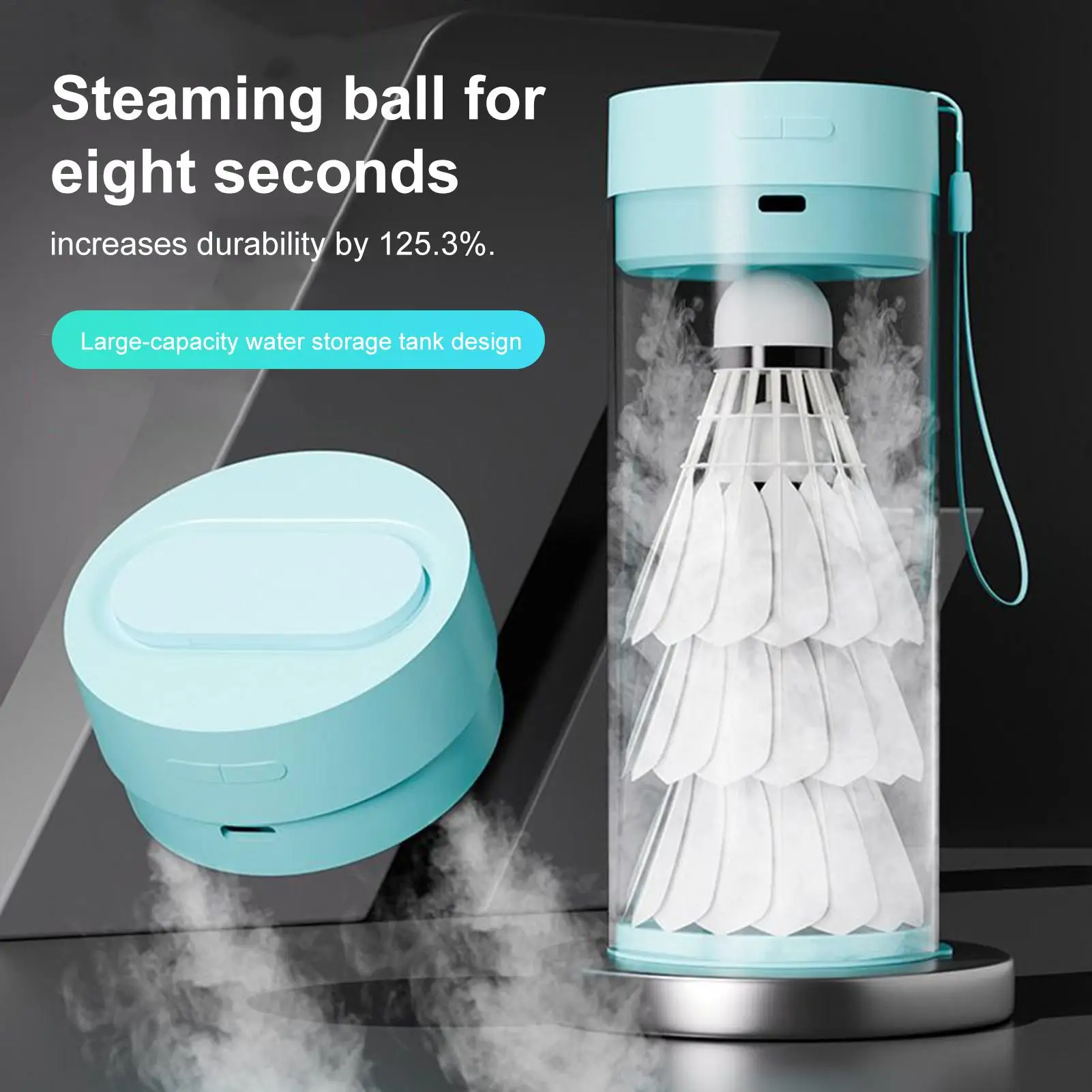 Badminton Ball Steamer Compact Lightweight Sports Accessory Sports Equipment Portable Shuttlecocks Ball Steamer for Men Women