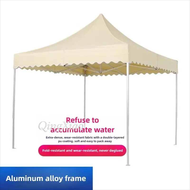 Aluminum Alloy Four Leg Pop Up Tent Waterproof Outdoor Square Canopy Sunshade Stall Booth Tent