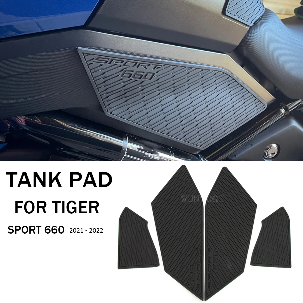 

New Motorcycle Pad Tank pad For Tiger Sport 660 2021 - Sport660 Accessories Side Fuel Tank Stickers Decal Gas Knee Grip Traction