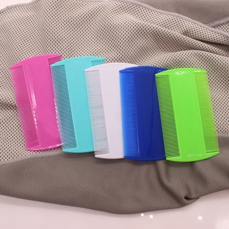 3 stücke Doppelseitige Kopf Läuse Kamm Feinen Zahn Kopf Läuse Floh Entfernen Haar Kämme Schuppen Entfernung Mehrfarbige Styling Werkzeug haar Werkzeuge
