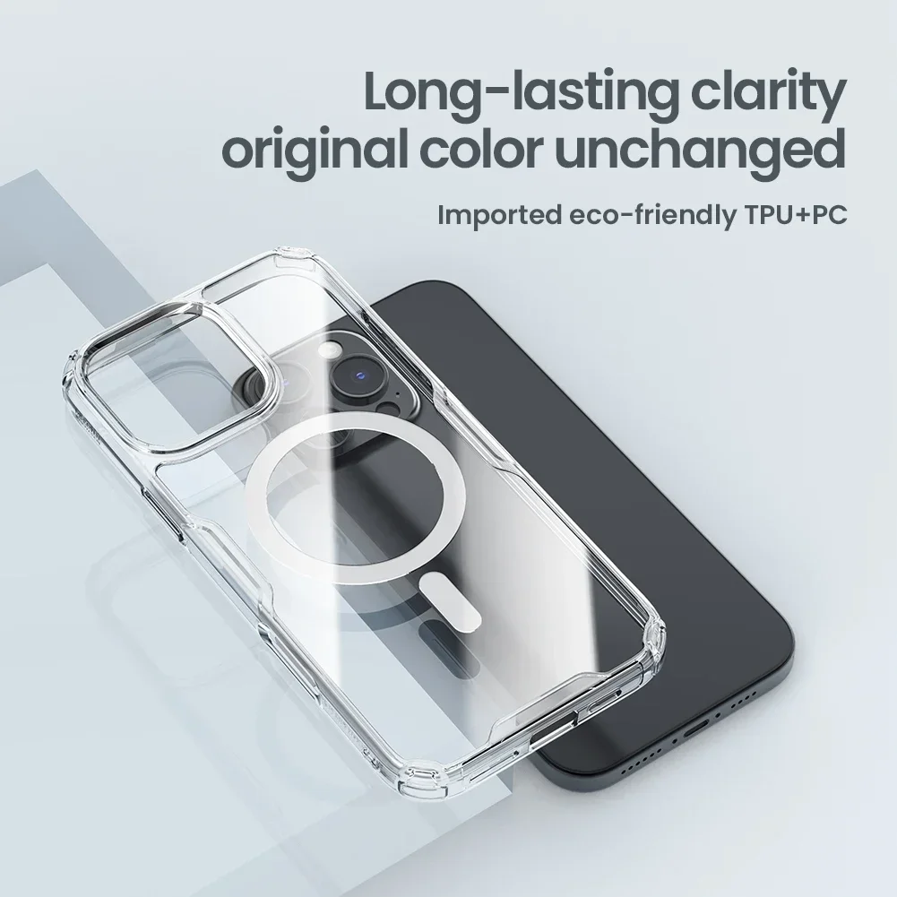 NILLKIN Magnetic Clear Soft Silicone Case for iPhone 3