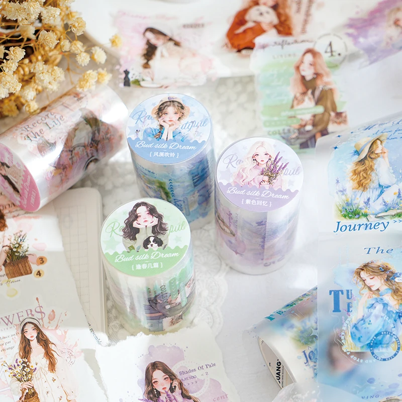 12packs/LOT Collage romance series cute lovely retro decorative PET tape