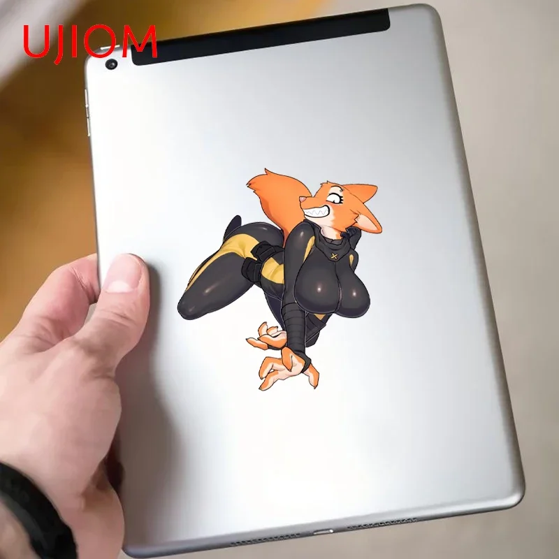 UJIOM Furry Cool Cartoon Wall Sticker Amusing Popular Hot Selling Graphics Baby Nursery Room Decal Adhesive Home Wallpapers